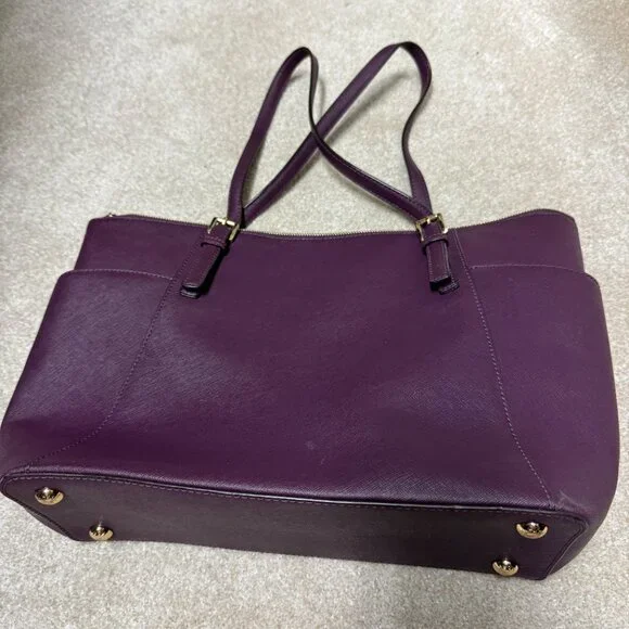 Michael Kors Purple Handbag Purse - Picture 3 of 4